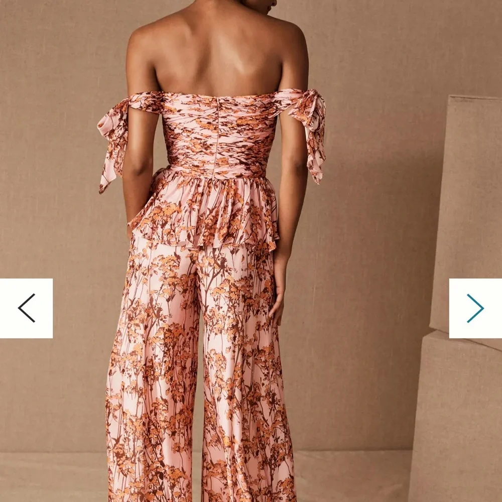 BHLDN Flor Et Al off shoulder Vivian jumpsuit - Picture 3 of 6